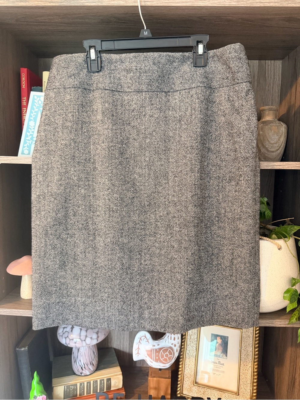 Banana Republic Gray Tweed Pencil Skirt